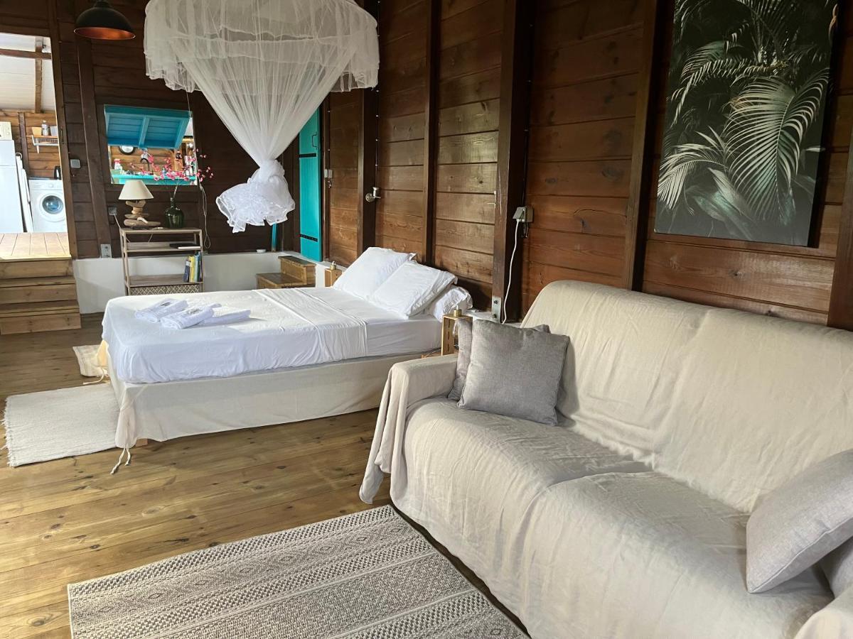 Bungalow Avec Vue Dans Lieu Calme Le Carbet Extérieur photo