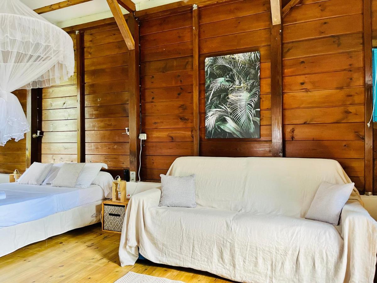 Bungalow Avec Vue Dans Lieu Calme Le Carbet Extérieur photo