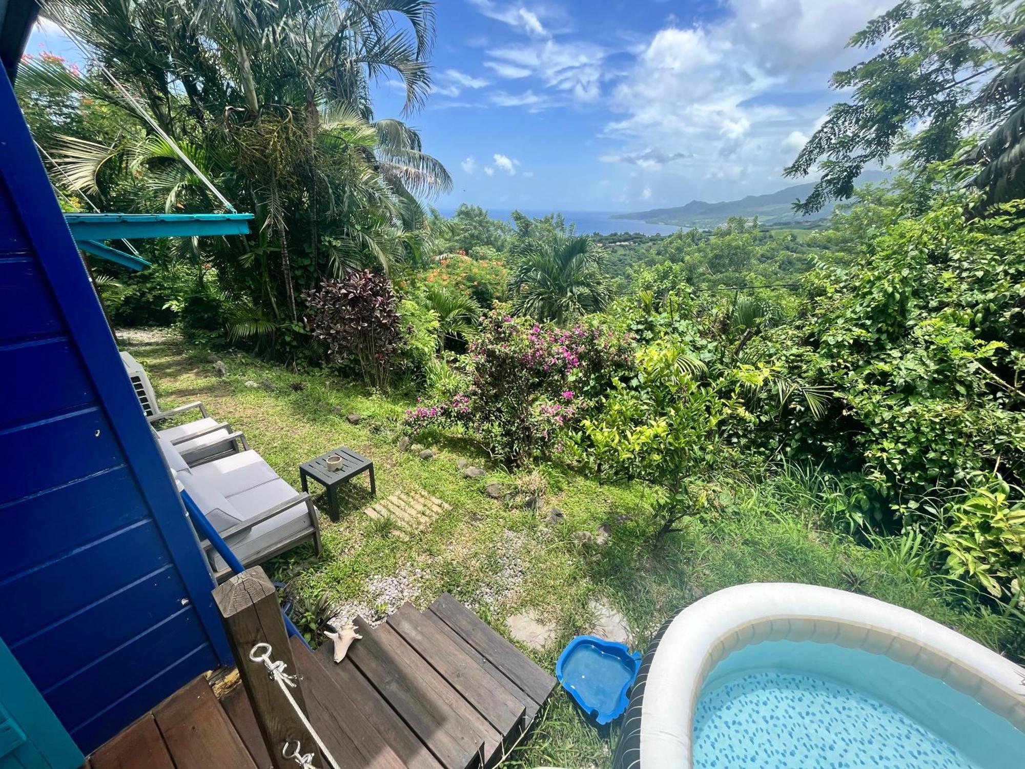 Bungalow Avec Vue Dans Lieu Calme Le Carbet Extérieur photo