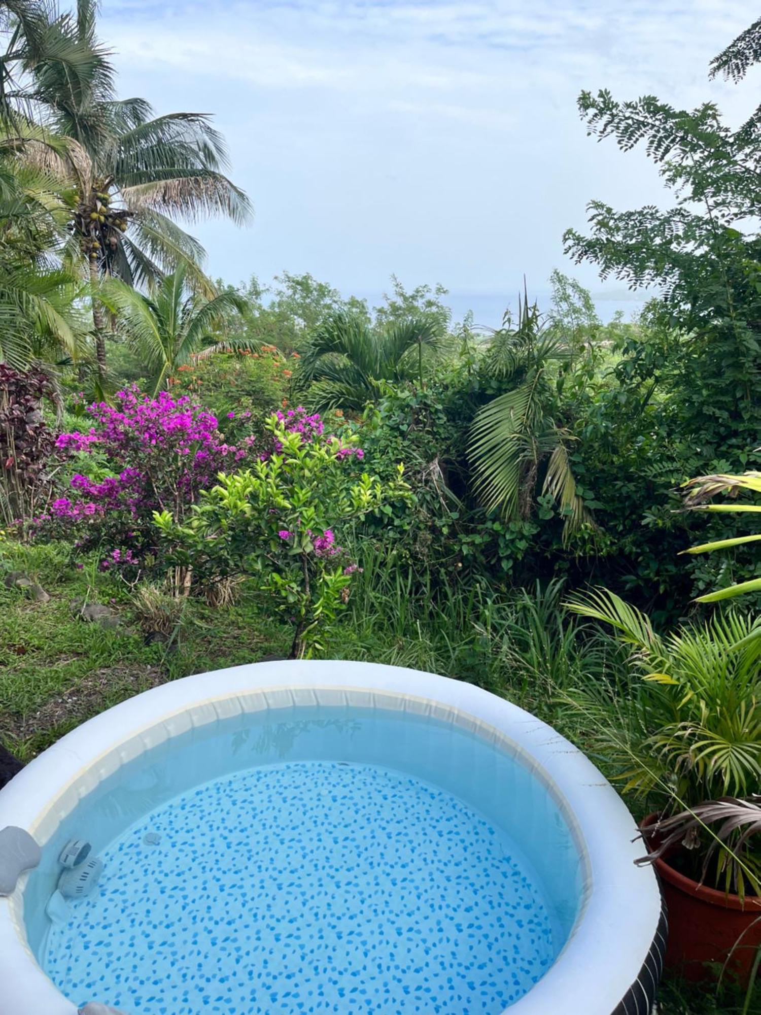 Bungalow Avec Vue Dans Lieu Calme Le Carbet Extérieur photo